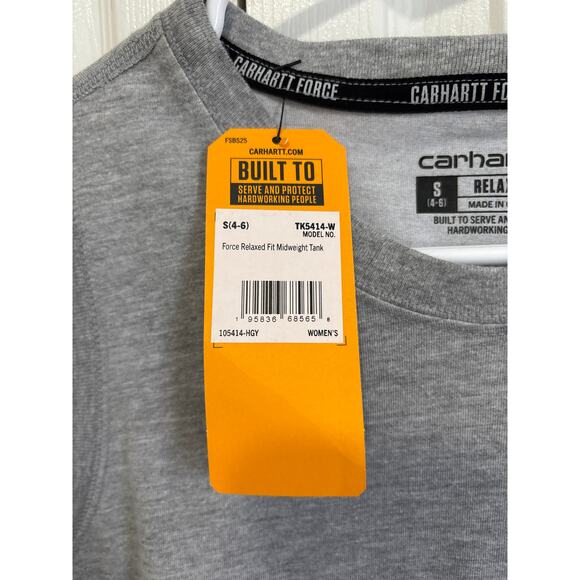 Carhartt NWT Force Relaxed Fit Midweight Women's Gray Tank Small - Picture 8 of 10